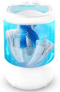 haift portable mini washing machine wash shoes wash clothes and spin-dry, semi-automatic, 10 lbs capacity,mini washer for apartments camping dorms business trip college rooms (color : blue)