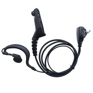 Motorola APX 6000 Earpiece Compatible with Motorola XPR 7550 7550e 7580e 6550 APX 4000 6000 7000 8000 Walky Talky/Two Way Radio 【G-Shape】 Headset Ear Piece with Mic