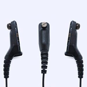 Motorola APX 6000 Earpiece Compatible with Motorola XPR 7550 7550e 7580e 6550 APX 4000 6000 7000 8000 Walky Talky/Two Way Radio 【G-Shape】 Headset Ear Piece with Mic