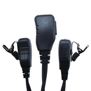 Motorola APX 6000 Earpiece Compatible with Motorola XPR 7550 7550e 7580e 6550 APX 4000 6000 7000 8000 Walky Talky/Two Way Radio 【G-Shape】 Headset Ear Piece with Mic