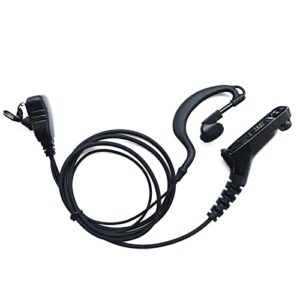 Motorola APX 6000 Earpiece Compatible with Motorola XPR 7550 7550e 7580e 6550 APX 4000 6000 7000 8000 Walky Talky/Two Way Radio 【G-Shape】 Headset Ear Piece with Mic