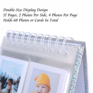 68 Pockets Polaroid Flip Book Albums, Polaroid Desk Album, Calendar Instax Mini Flip Book, Kpop Photocard Holder Book, 3 Inch Mini Photo Display Album For Polaroid Fujifilm Instax Mini Series Camera