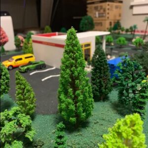 OrgMemory 70pcs Mixed Model Trees, Ho Scale Bushes with Animals Figures, Plastic Trees for Projects 1.5-6 inch(4-16 cm), Model Train Scenery