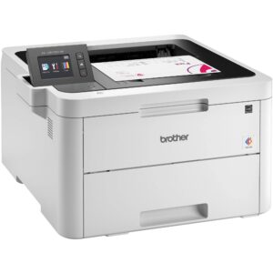 Brother HL-L3270 CDW Compact Wireless Digital Color Laser Printer with NFC for Home Office, White - Print Only - 2.7" Color Touchscreen, 25 ppm, 2400 x 600 dpi, Auto Duplex Printing, 250 Sheet