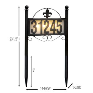 DoinMaster Solar House Number Display Stakes (Double Stake Item)