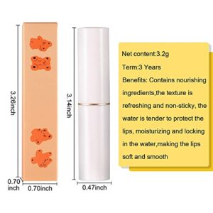 BINGBRUSH 2Pcs Gold Foil Temperature Change Lipstick Waterproof Moisturizing Lip Balm Jelly Crystal Discoloration