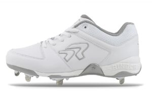 ringor flite spike womens size 8.0 - white and silver