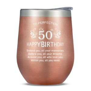 21st birthday gifts for her, 2003 happy 21st birthday decorations for her, women, daughter, friend, sister unique turning 21 gift funny gift ideas for 21 years old - 12 oz wine tumbler (rose gold)