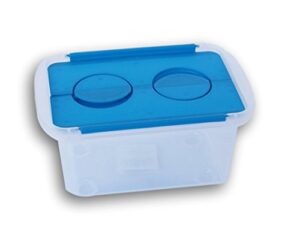 greenbrier international 3 set - school storage box with hinged interlocking lid - 3 quart -10 x 6.5 x 5.5 inches