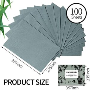 FANDAMEI 600 Counts Oil Blotting Sheets For Face, Oil Blotting Papers For Face, Blotting Paper for Oily Skin, Oil Control Film, Oil Absorbing Sheets For Face, Oil Absorbing Tissues, Bamboo Charcoal