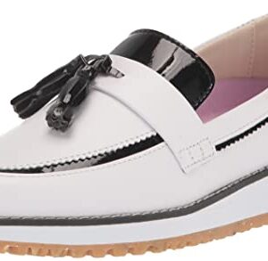 FootJoy Women's FJ Sandy Golf Shoe, White/Black, 9 Wide