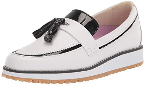 FootJoy Women's FJ Sandy Golf Shoe, White/Black, 9 Wide