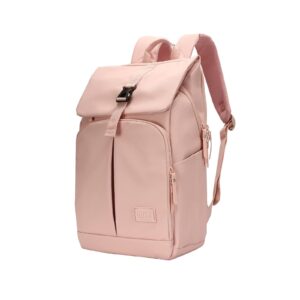 cots womens backpack, pink laptop backpack for work business travel backpack fits 15.6 inch computer fashion casual daypack gifts for women