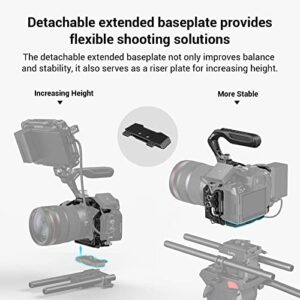 SmallRig R5C Camera Cage Handheld Kit for Canon R5 C with Top Handle, Full Cage, Cable Clamp for HDMI&USB-C -3891