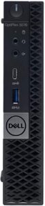 dell optiplex 5070 micro mff desktop pc intel i5-9500t, 8gb ddr4 new 256gb m.2 nvme ssd, wifi bt hdmi new kb & mouse windows 11 pro (renewed)