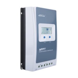 EPEVER MPPT Solar Charge Controller Tracer1210AN, 10A, 12/24V auto Work; Max PV Input Power 130W @12V Battery or 260W @24V Battery. Support Gel AGM Flooded Sealed Lithium Batteries, Gray and White