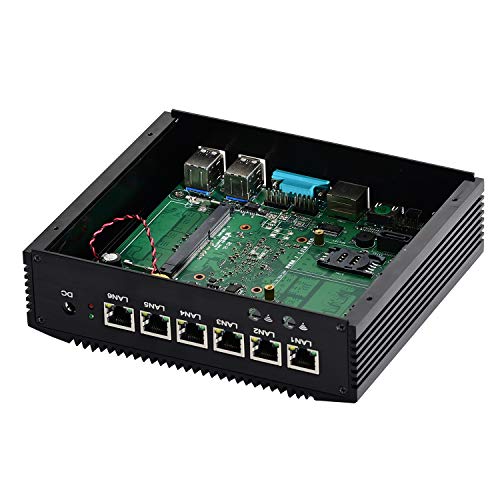 Firewall Micro Appliance, OPNsense, Untangle, VPN, Router PC, Intel Core I5 8260U / 8265U, HUNSN RM02k, 6 x Intel 2.5GbE I225-V LAN, AES-NI, HDMI, SIM Slot, DDR4 32G RAM, 512G SSD