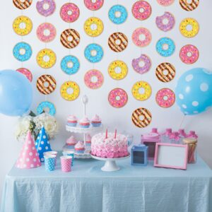 Donut Birthday Party Banners Donut Garland Kit Donuts Hanging Swirl Donut Grow Up Party Supplies Decorations Donut Paper Cutouts for Baby Shower Party Home Classroom Favor Supplies Decor