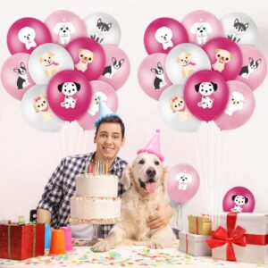 36 Pieces Puppy Balloons 12 Inch Dog Latex Balloon Dog Balloons Dog Print Balloon Pack Decorations Dog Theme Party Supplies for Birthday Baby Shower Pets Theme Party (Cute Style)