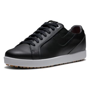 footjoy women's fj links golf shoe, black/black, 8