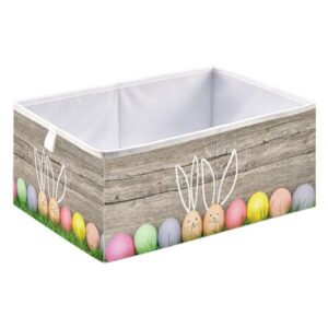 Easter Bunny Egg Storage Basket Storage Bin Square Collapsible tag1 tag2 Organizer for tag3