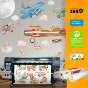 Large Airplane Wall Decals for Kids by Lipastick - 68 pcs Premium Kids Wall Stickers Aircrafts - Creative Nursery Wall Decal - Plane Vinyl Wall Decals for Baby Nursery Children Room Bedroom L Size