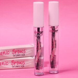 PINK UP Organic Brows| Eyebrow Gel | Brow Gel| Clear Mascara | Transparent gel to comb the eyebrows| Provides definition and volume| Maximum fixation| Model PKOE01