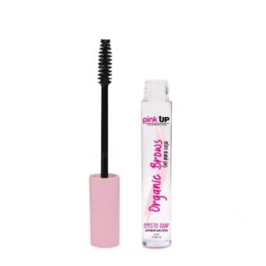 PINK UP Organic Brows| Eyebrow Gel | Brow Gel| Clear Mascara | Transparent gel to comb the eyebrows| Provides definition and volume| Maximum fixation| Model PKOE01