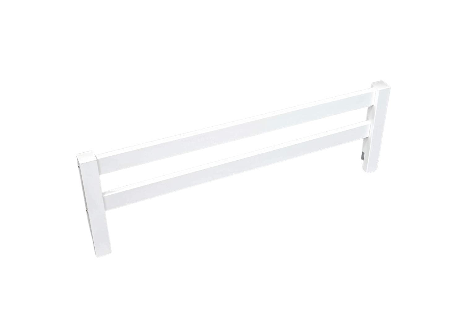 CC KITS Wooden Safety Bed Side Guard Rail for Toddler, Kids and Children’s Beds (White)