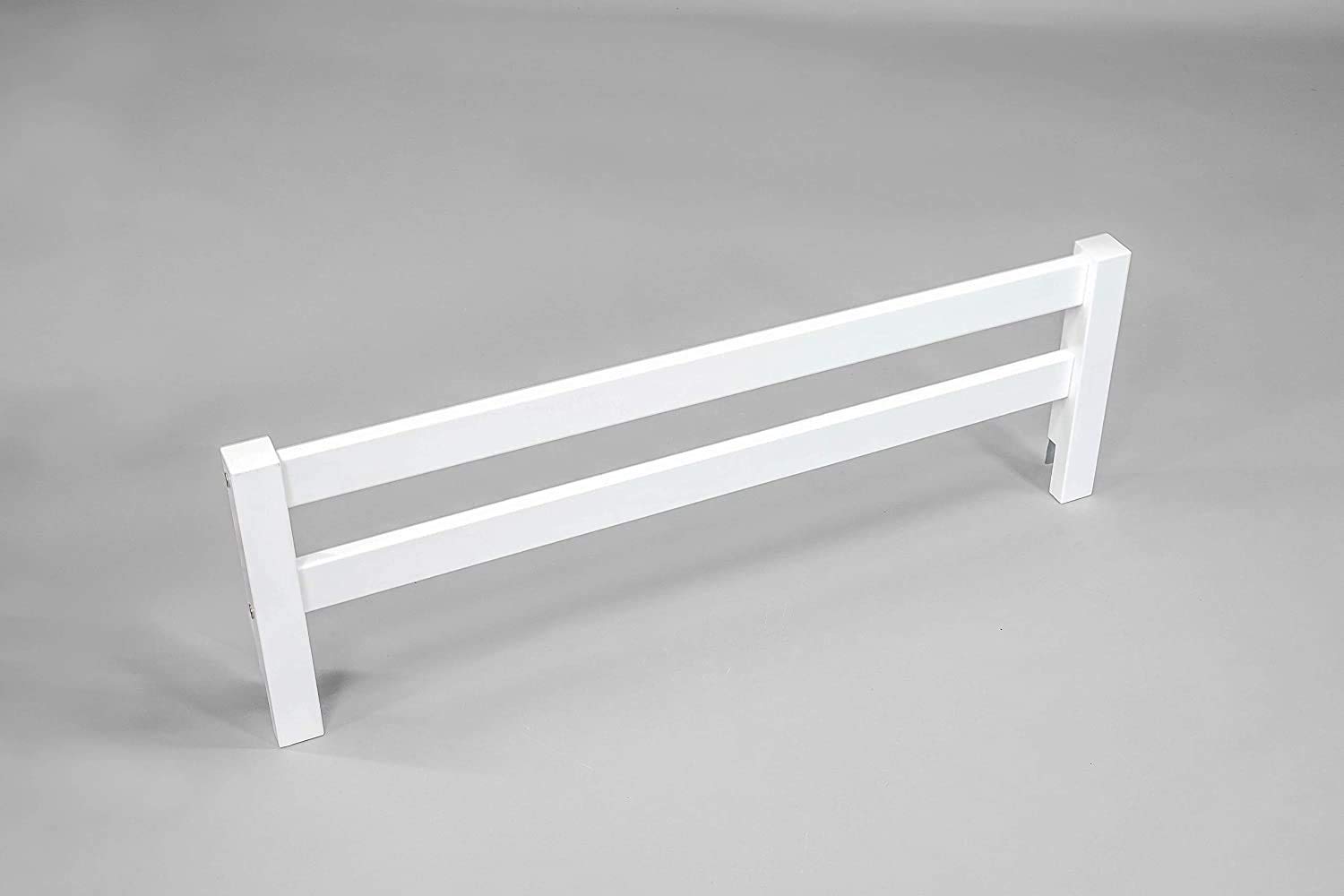 CC KITS Wooden Safety Bed Side Guard Rail for Toddler, Kids and Children’s Beds (White)