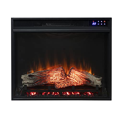 SEI Furniture 23” Touch Screen Electric Firebox w/Remote Control, Black