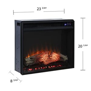 SEI Furniture 23” Touch Screen Electric Firebox w/Remote Control, Black