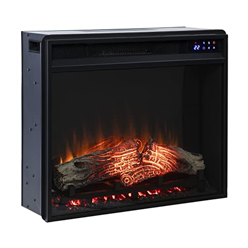 SEI Furniture 23” Touch Screen Electric Firebox w/Remote Control, Black