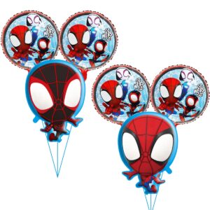 spidey and his amazing friends foil balloons,spiderman birthday party balloons decoration supplies