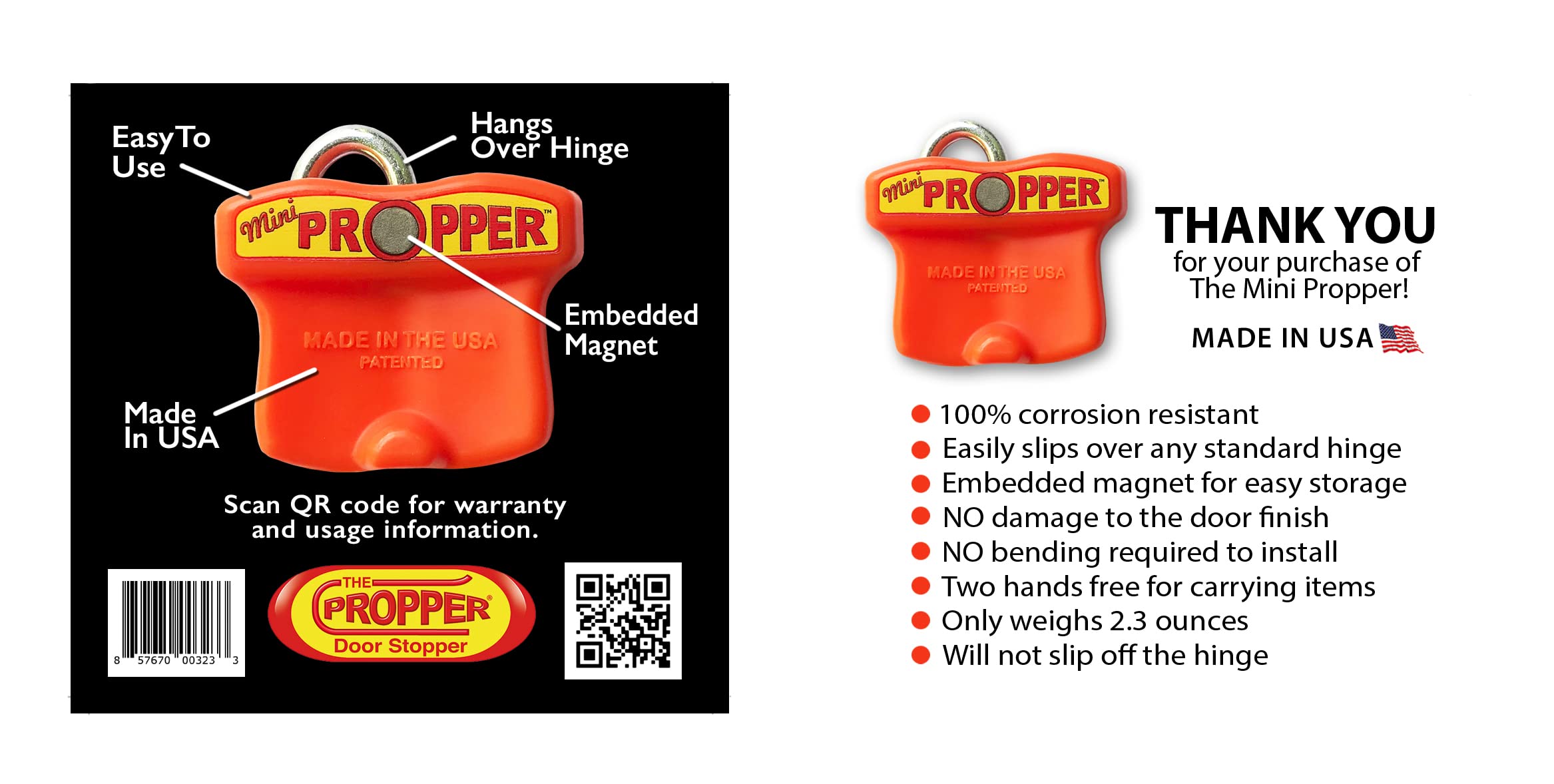Mini Propper Door Stopper 2-Pack