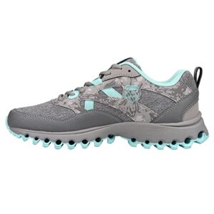 k-swiss women's tubes trail 200 running shoe, steel gray/alloy/blue tint, 10 w