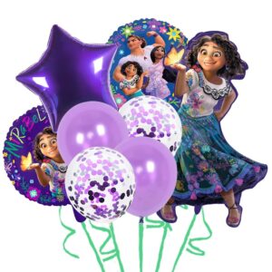 encanto birthday party supplies, encanto birthday party decorations, encanto balloons for party, encanto party favors foil balloons set for kids