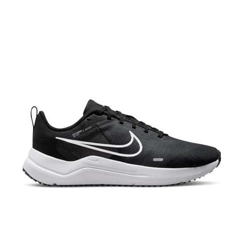 Nike Downshifter 12, Women's Road Running Shoes, Black/White-Smoke Grey, 8.5 M US