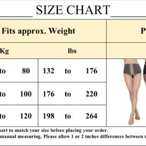 Verdancy 1 Pair of Super Extendable Plus Size Women’s Sheer Shimmery Stockings for 264lbs Footed Pantyhose High Waist Tights, 1 Pair of Sand Crotch Opening, XX-Large