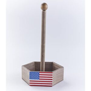 paper towel holder - americana décor paper towel stand with rustic look