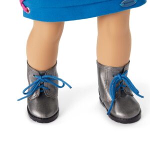 American Girl Truly Me 18-inch Doll #90 with Blue Eyes, Long Blue Hair, and Lt-to-Med Skin in Skater Dress, For Ages 6+