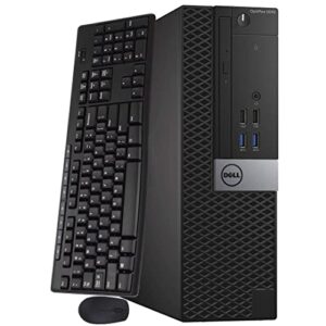 dell optiplex 5040 sff desktop computer intel pc quad core i7-6700 3.40ghz up to 4.0ghz 16gb ram 512gb nvme m.2 ssd built-in wifi & bluetooth hdmi wireless keyboard and mouse windows 10 pro (renewed)