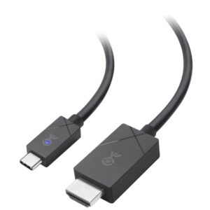 [Designed for Microsoft Surface] Cable Matters 48Gbps USB-C to HDMI Cable 6 Feet / 1.8 Meters Supports 4K 120Hz and 8K 60Hz HDR - USB4, Thunderbolt 3 and Thunderbolt 4 Port Compatible