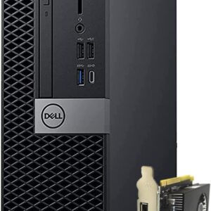 Dell Video Editing CAD OptiPlex 3040 Desktop Computer PC, Intel Core i7-6500, 3.2 GHz Processor, 16GB RAM, 480GB SSD (Fast Boot) + 2TB HDD, Graphics RX-550 4GB DDR5, WiFi, Windows 10 Pro (Renewed)