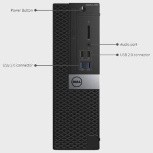 Dell Video Editing CAD OptiPlex 3040 Desktop Computer PC, Intel Core i7-6500, 3.2 GHz Processor, 16GB RAM, 480GB SSD (Fast Boot) + 2TB HDD, Graphics RX-550 4GB DDR5, WiFi, Windows 10 Pro (Renewed)