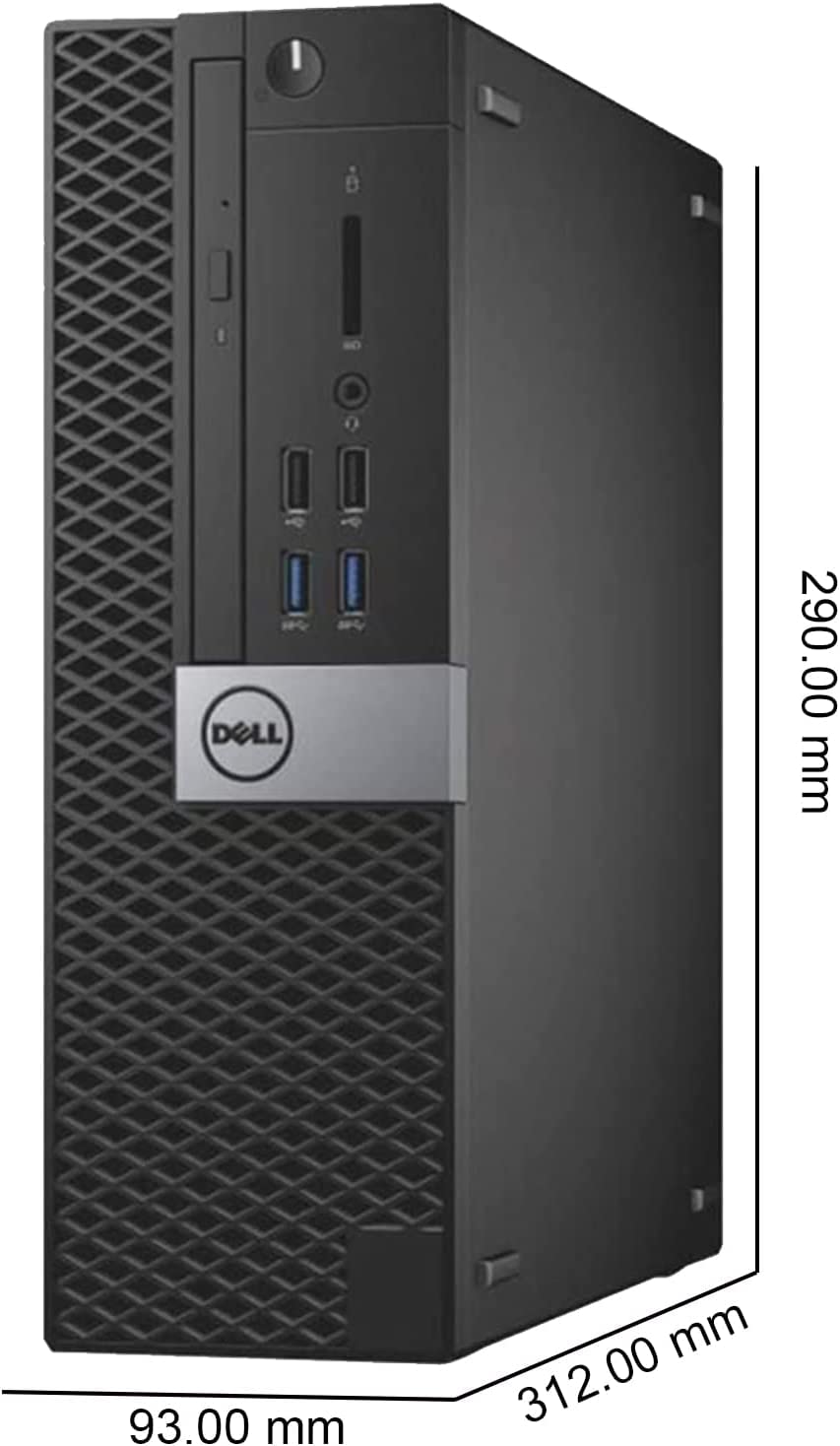 Dell Video Editing CAD OptiPlex 3040 Desktop Computer PC, Intel Core i7-6500, 3.2 GHz Processor, 16GB RAM, 480GB SSD (Fast Boot) + 2TB HDD, Graphics RX-550 4GB DDR5, WiFi, Windows 10 Pro (Renewed)