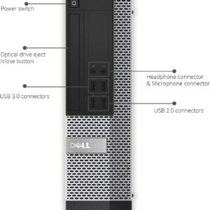 Dell Video Editing CAD OptiPlex 7020 Desktop Computer PC, Intel Core i7-4570 3.2 GHz Processor, 16GB RAM, 480GB SSD (Fast Boot) + 2TB HDD, Graphics RX-550 4GB DDR5, WiFi, Windows 10 Pro (Renewed)