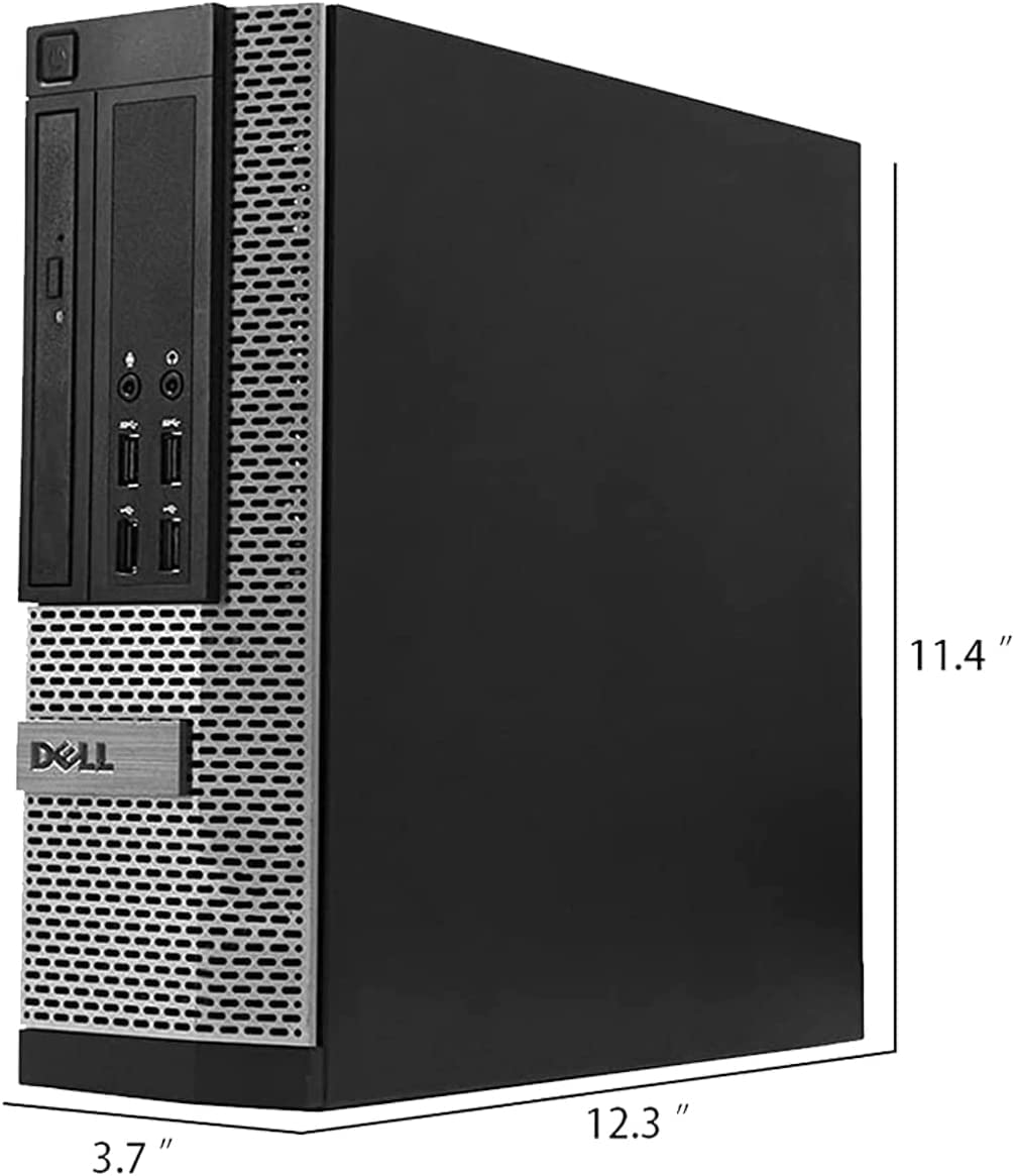 Dell Video Editing CAD OptiPlex 7020 Desktop Computer PC, Intel Core i7-4570 3.2 GHz Processor, 16GB RAM, 480GB SSD (Fast Boot) + 2TB HDD, Graphics RX-550 4GB DDR5, WiFi, Windows 10 Pro (Renewed)