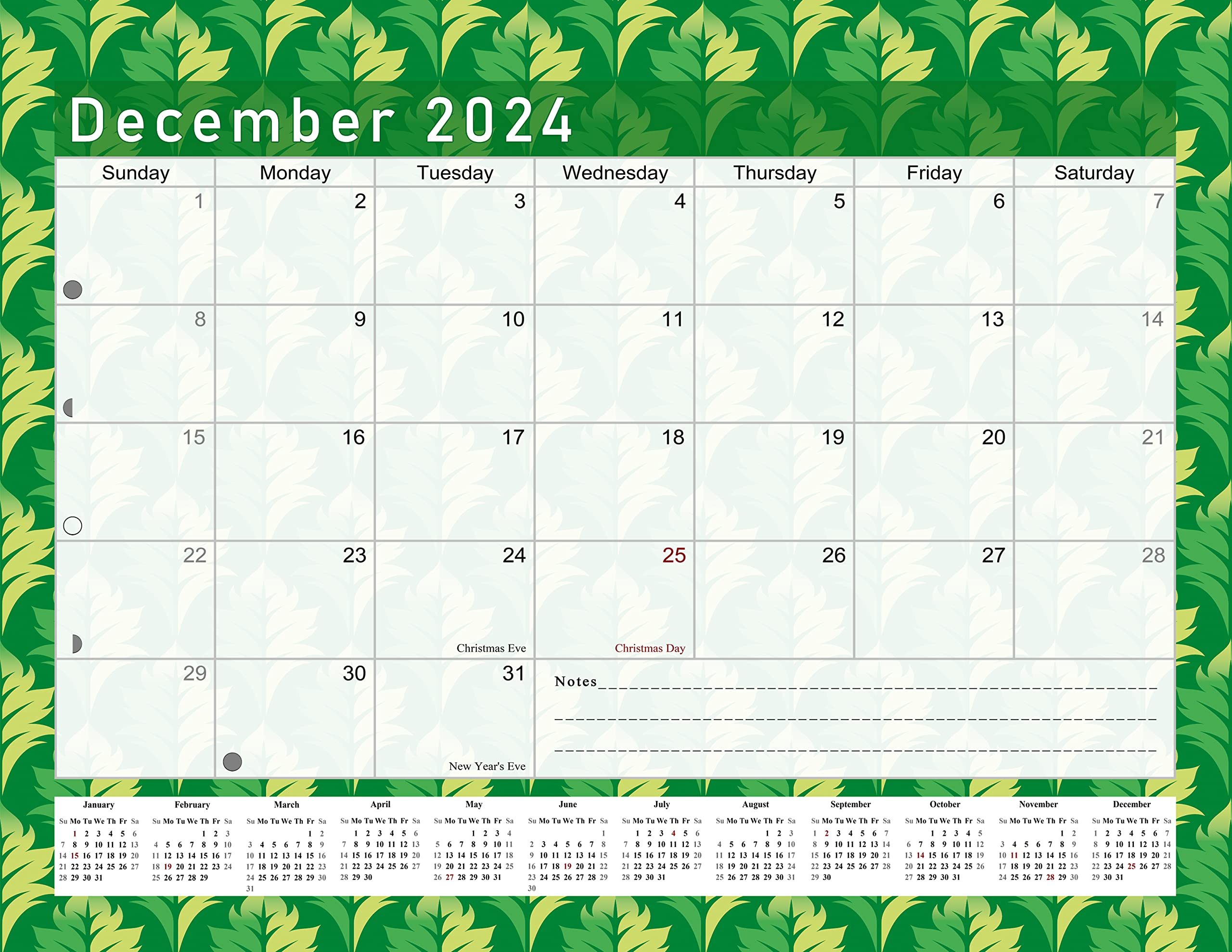 2023-2024 Calendar 16 Months Student Calendar/Planner for 3-Ring Binder, Desk, or Wall -v016