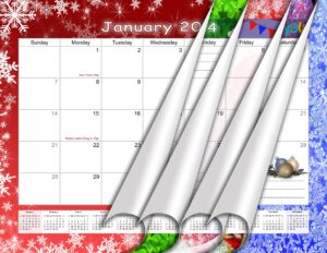 2023-2024 calendar 16 months student calendar/planner for 3-ring binder, desk, or wall -v029